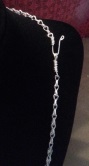Fine Silver Loop in Loop Necklace
