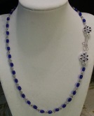 Roman style colbalt necklace