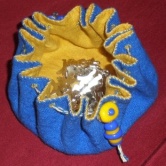 Linen drawstring bag